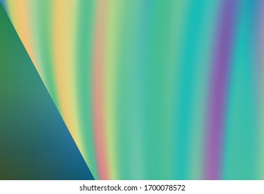 Light Blue, Green vector glossy abstract backdrop. Creative illustration in halftone style with gradient. Completely new design for your business.
