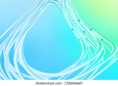 Light Blue, Green vector glossy abstract layout. Colorful abstract illustration with gradient. The best blurred design for your business.