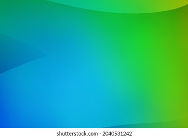 Light Blue, Green vector glossy abstract background. An elegant bright illustration with gradient. The best blurred design for your business.