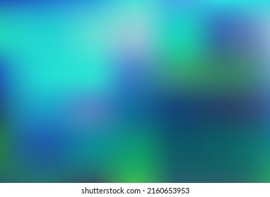 Light Blue, Green vector glossy abstract background. A vague abstract illustration with gradient. Brand new template for your design.