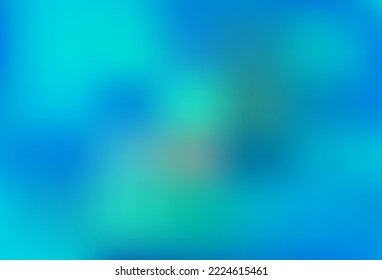 Light Blue, Green vector glossy bokeh pattern. Creative illustration in halftone style with gradient. Brand new design for your business.