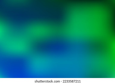 Light Blue, Green vector glossy abstract background. A completely new color illustration in a bokeh style. Template for any brand book.
