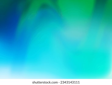 Light Blue, Green vector glossy bokeh pattern. Colorful illustration in blurry style with gradient. Brand new style for your business design.