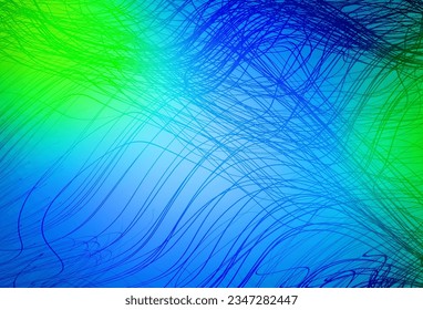 Light Blue, Green vector glossy abstract background. A completely new colored illustration in blur style. Blurred design for your web site.