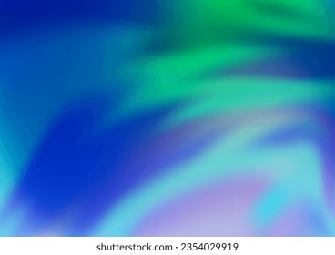 Light Blue, Green vector glossy abstract background. A vague abstract illustration with gradient. A new texture for your design.