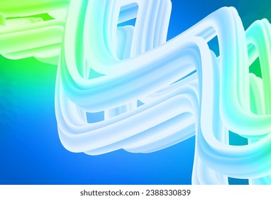 Light Blue, Green vector glossy abstract backdrop. Colorful abstract illustration with gradient. New design for your business.