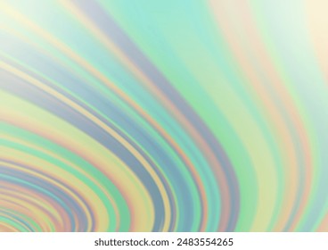 Light Blue, Green vector glossy abstract template. Colorful illustration in blurry style with gradient. The best blurred design for your business.