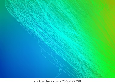 Azul claro, fondo abstracto brillante de Vector verde. Una ilustración coloreada completamente nueva en estilo desenfocado. Estilo Nuevo para el diseño de su negocio.