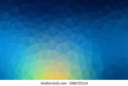 Light Blue, Green vector gradient triangles template. Elegant bright polygonal illustration with gradient. New template for your brand book.