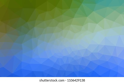 Light Blue, Green vector gradient triangles template. Elegant bright polygonal illustration with gradient. Template for cell phone's backgrounds.