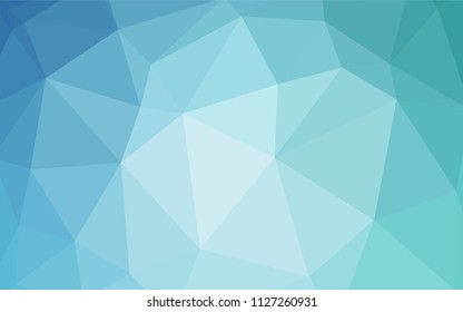 Light Blue, Green vector gradient triangles template. Polygonal abstract illustration with gradient. Brand new style for your business design.