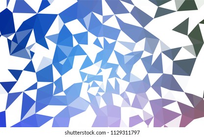 Light Blue, Green vector gradient triangles template. Colorful abstract illustration with triangles. New template for your brand book.