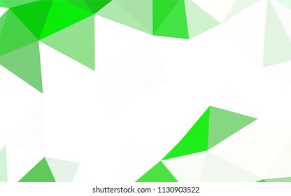Light Blue, Green vector gradient triangles template. Colorful illustration in polygonal style with gradient. A completely new design for your leaflet.