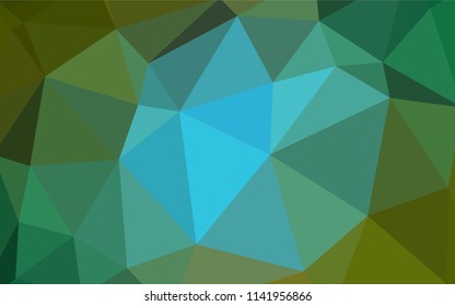 Light Blue, Green vector gradient triangles texture. A completely new color illustration in a polygonal style. A new texture for your web site.