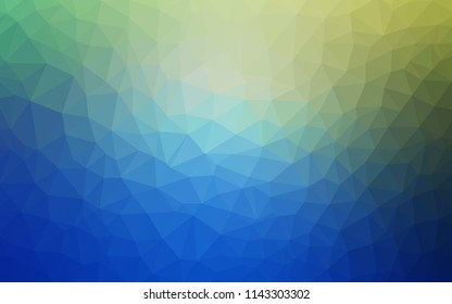 Light Blue, Green vector gradient triangles texture. Shining colorful illustration with triangles. Textured pattern for your backgrounds.