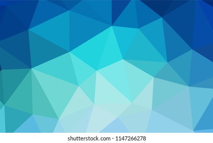 Light Blue, Green vector gradient triangles pattern. Shining colorful illustration with triangles. Triangular pattern for your design.