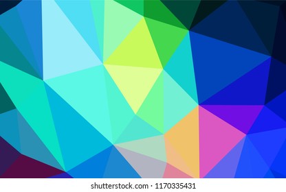 Light Blue, Green vector gradient triangles texture. A completely new color illustration in a polygonal style. Pattern for a brand book's backdrop.