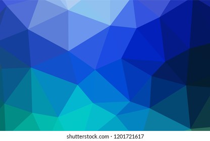Light Blue, Green vector gradient triangles texture. Colorful abstract illustration with triangles. Brand new design for your business.