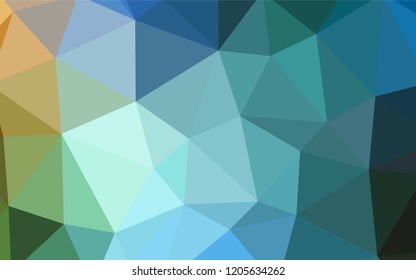 Light Blue, Green vector gradient triangles template. Elegant bright polygonal illustration with gradient. New template for your brand book.