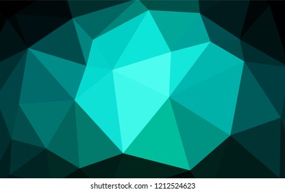Light Blue, Green vector gradient triangles texture. Colorful illustration in polygonal style with gradient. Best triangular design for your business.