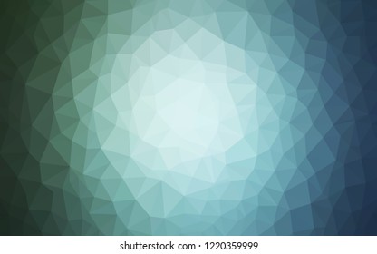 Light Blue, Green vector gradient triangles texture. Colorful illustration in abstract style with triangles. New template for your brand book.