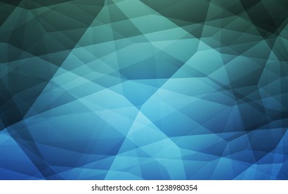 Light Blue, Green vector gradient triangles texture. Elegant bright polygonal illustration with gradient. New template for your brand book.