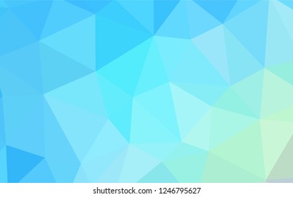 Light Blue, Green vector gradient triangles texture. Modern abstract illustration with triangles. A new texture for your web site.
