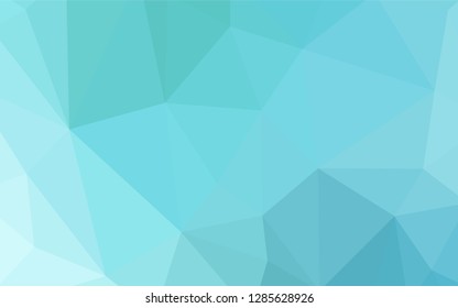 Light Blue, Green vector gradient triangles template. Colorful illustration in abstract style with triangles. Triangular pattern for your design.