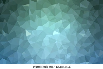 Light Blue, Green vector gradient triangles template. Modern abstract illustration with triangles. A new texture for your web site.