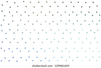 Light Blue, Green vector  gradient triangles pattern. Polygonal abstract illustration with gradient. Triangular pattern for your design.