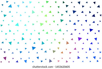 Light Blue, Green vector  gradient triangles template. Polygonal abstract illustration with gradient. Best triangular design for your business.