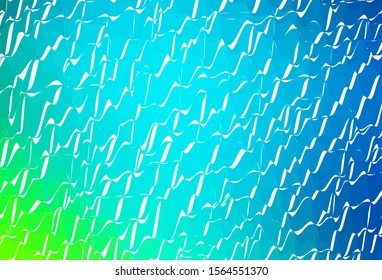 Light Blue, Green vector gradient triangles template. Creative geometric illustration in Origami style with gradient. Brand new style for your business design.