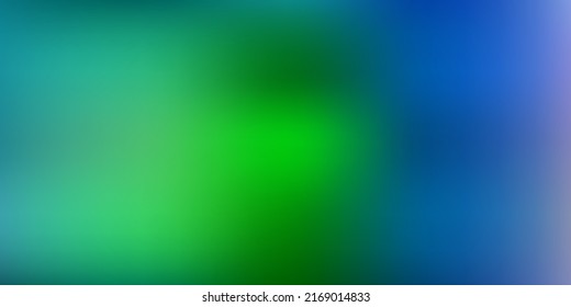 Light blue, green vector gradient blur layout. Abstract colorful illustration with blur gradient. Your design for applications.