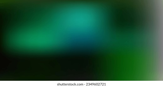 Fondo de desenfoque de gradiente vectorial verde, azul claro. Ilustración colorida con gradiente en estilo abstracto. Muestra para tus diseños.