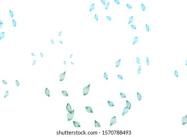 Light Blue, Green vector hand painted texture. Brand new colorful illustration in modern style with leaves. Pattern for coloring books and pages for kids.