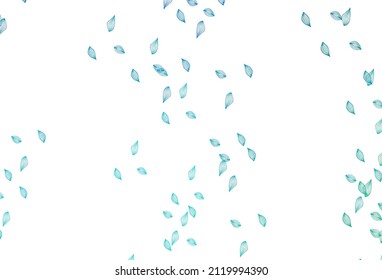 Hellblau, grüner Vektorgrafik, handgemalte Textur. Muster mit Farbverlauf-bunten Blättern im natürlichen Stil. Das beste unscharfe Design für Ihr Unternehmen.