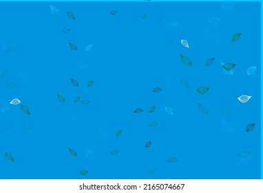 Azul claro, Verde vectorial de fondo pintado a mano. Nueva ilustración colorida en estilo moderno con hojas. Nuevo estilo para su diseño de negocio.