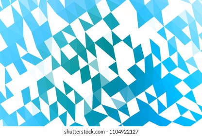 Light Blue, Green vector hexagon mosaic cover. Colorful abstract illustration with gradient. The template can be used as a background for cell phones.