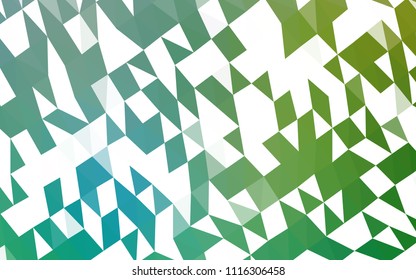 Light Blue, Green vector hexagon mosaic texture. Colorful illustration in abstract style with gradient. Brand new style for your business design.