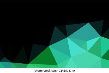 Light Blue, Green vector hexagon mosaic texture. Colorful abstract illustration with gradient. A new texture for your design.