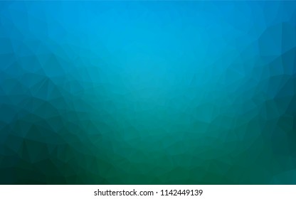 Light Blue, Green vector hexagon mosaic texture. Shining colored illustration in a Brand new style. The textured pattern can be used for background.
