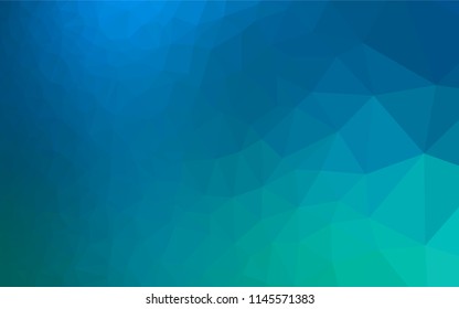 Light Blue, Green vector hexagon mosaic template. A sample with polygonal shapes. A completely new template for your business design.