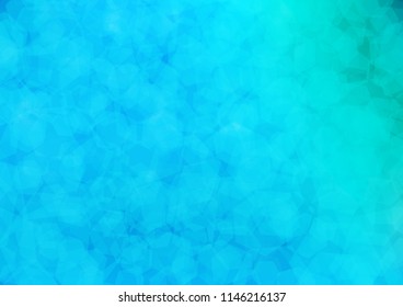 Light Blue, Green vector hexagon mosaic background. Creative geometric illustration in Origami style with gradient. A completely new template for your business design.