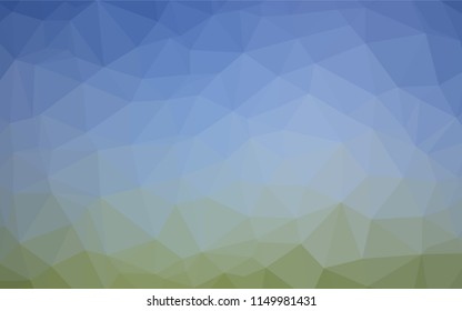 Light Blue, Green vector hexagon mosaic texture. Colorful abstract illustration with gradient. A completely new template for your business design.