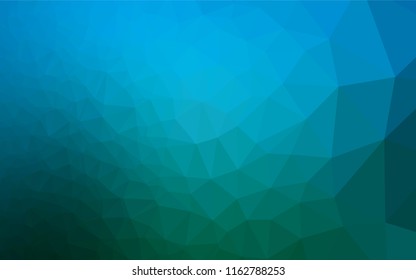 Light Blue, Green vector hexagon mosaic texture. A sample with polygonal shapes. The completely new template can be used for your brand book.