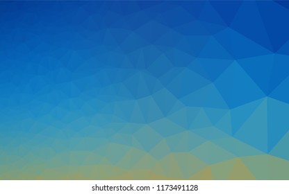 Light Blue, Green vector hexagon mosaic texture. Modern geometrical abstract illustration with gradient. The template can be used as a background for cell phones.