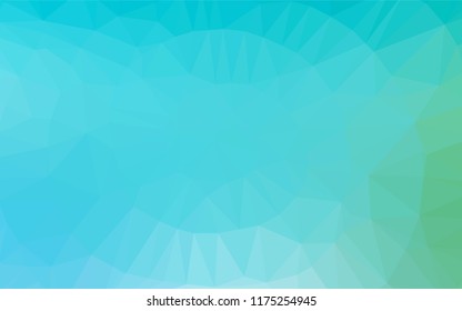 Light Blue, Green vector hexagon mosaic texture. A completely new color illustration in a vague style. A new texture for your design.