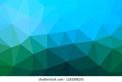 Light Blue, Green vector hexagon mosaic texture. A completely new color illustration in a vague style. The completely new template can be used for your brand book.