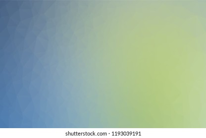 Light Blue, Green vector hexagon mosaic texture. Brand new colored illustration in blurry style with gradient. The completely new template can be used for your brand book.