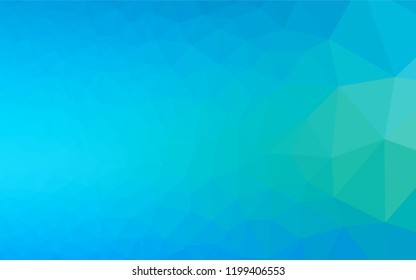 Light Blue, Green vector hexagon mosaic template. Shining colored illustration in a Brand new style. Brand new design for your business.